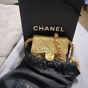 Chanel Gold Quilted Women's Bag